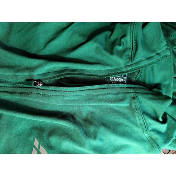 Danish Endurance Cycling Top Men's L Quarter Zip Mock Neck Short Sleeve Green - Picture 7 of 11